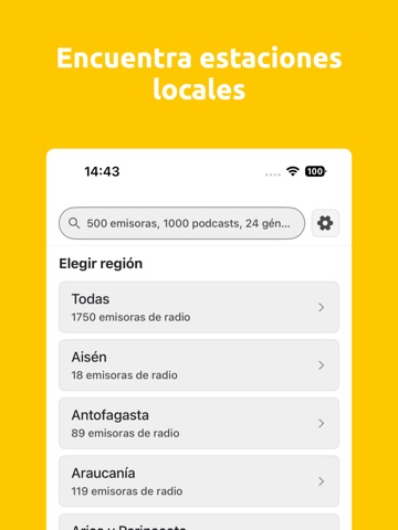 Radios de Chile: Radio FM y AM iPad screenshot