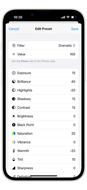 Pocket Preset screenshot 3