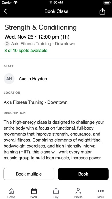 Screenshot #3 pour Axis Fitness + Training