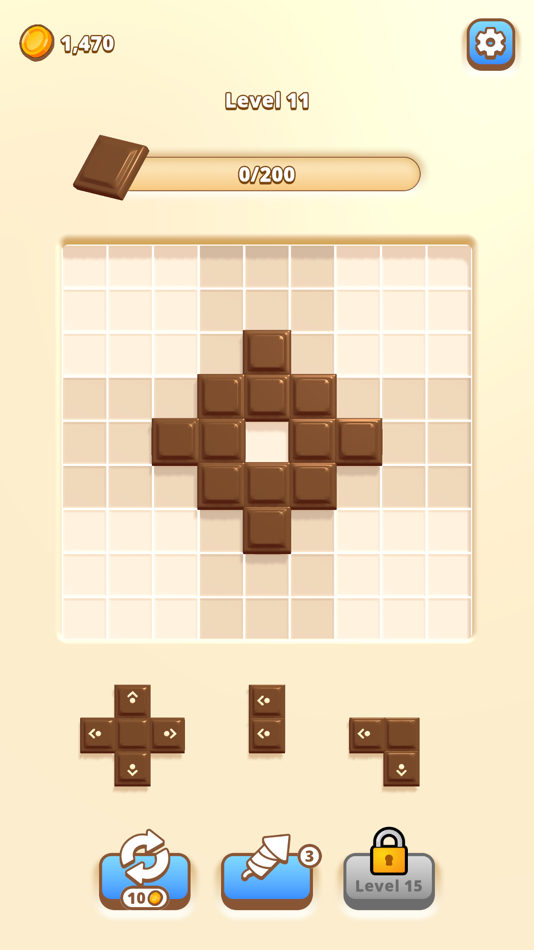 #2. Chocobricks: Block Puzzle! (iOS) By: Lucas Piloto