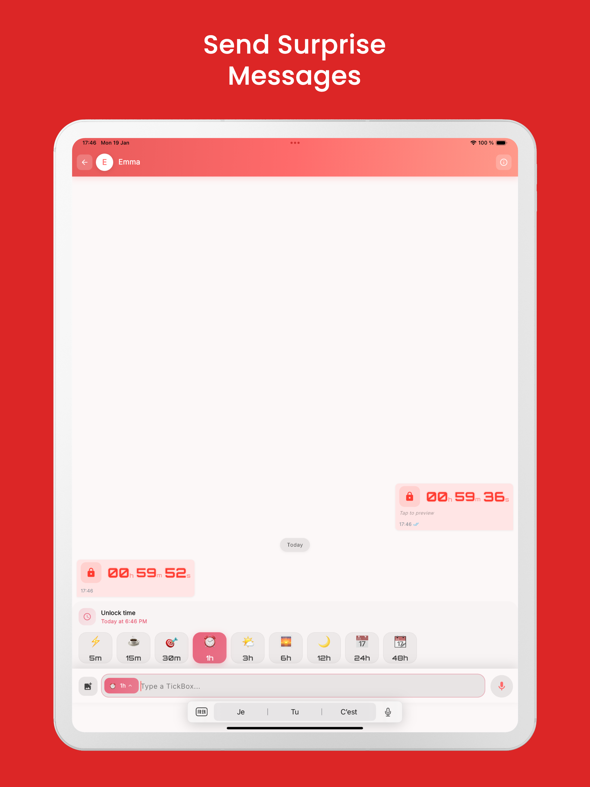 TickBox - Time-Locked Messages