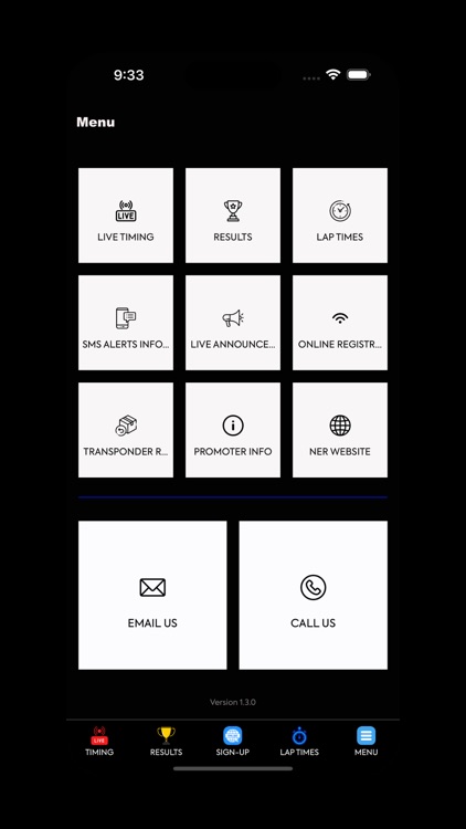 NER TIMING - LIVE RESULTS