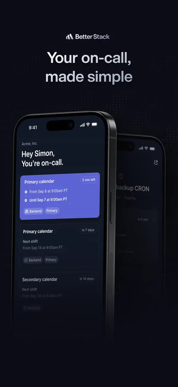 Screenshot #1 pour Better Stack On-call