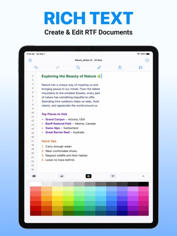 Text Editor - HTML Code Editor iPad screenshot 3