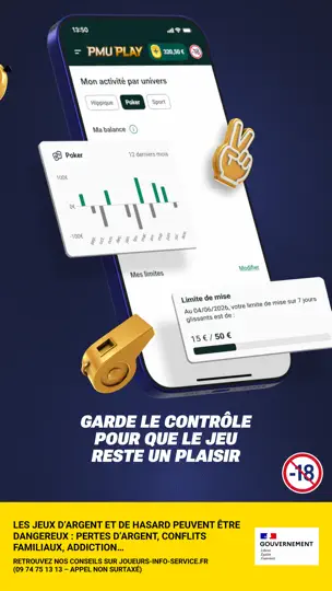 Capture d'écran de PMU PLAY - Sport, Turf & Poker sur iPhone 8
