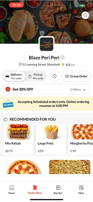 Blaze Peri Peri Mansfield screenshot 3