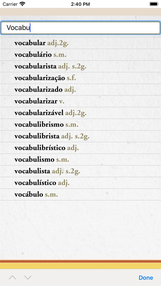 #2. VOLP (iOS) Podle: Academia Brasileira de Letras