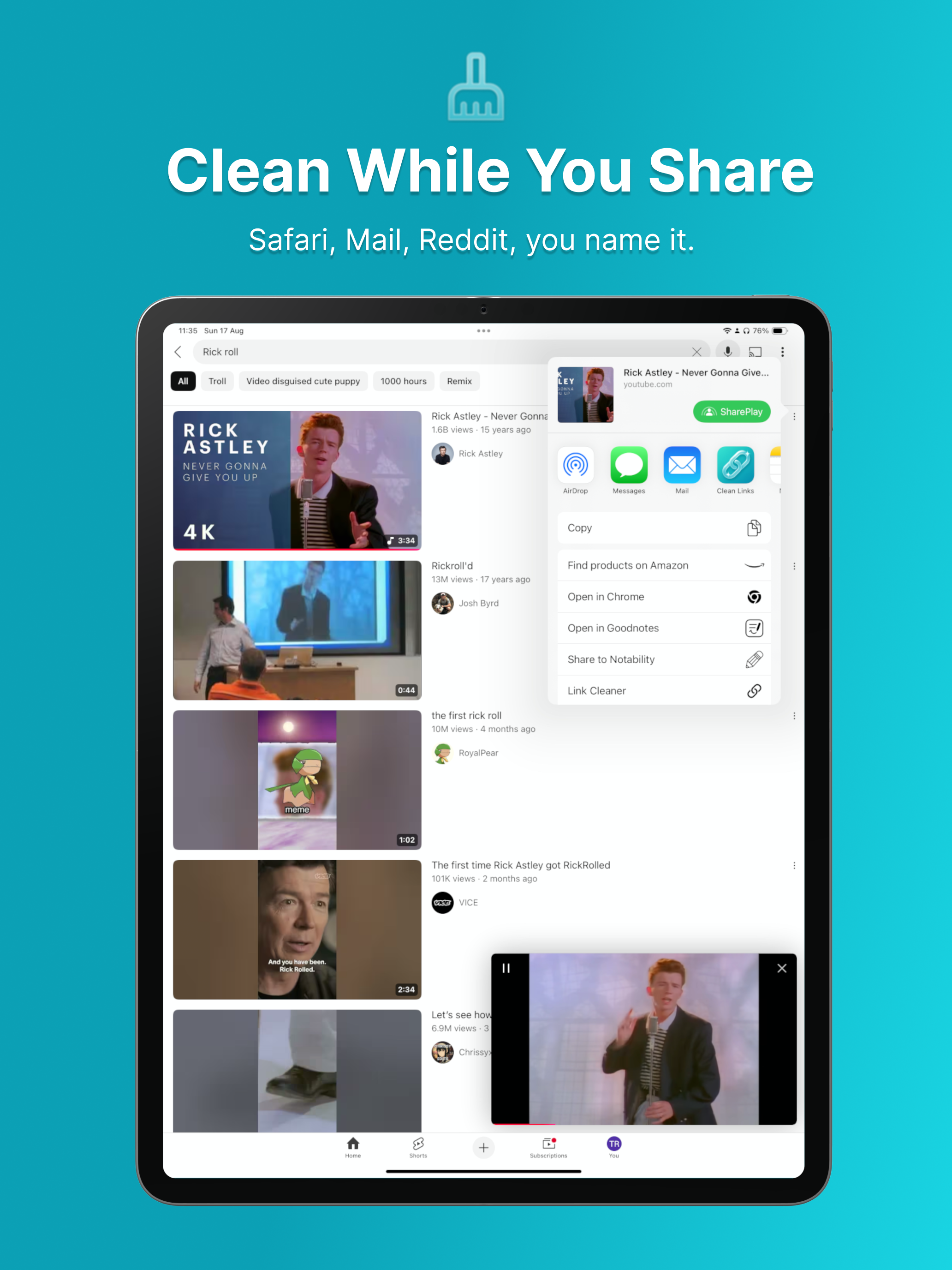 Clean Links: URL Privacy