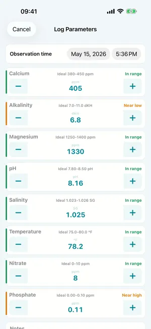 ReefDiary - Aquarium Log screenshot 3