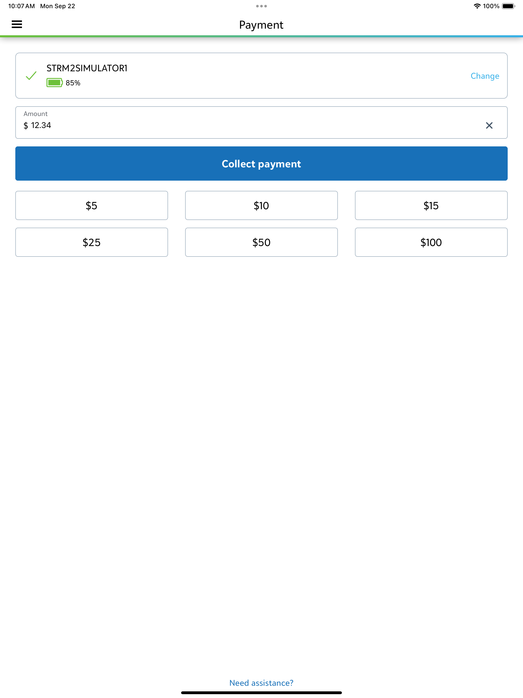 Blackbaud MobilePay Terminal