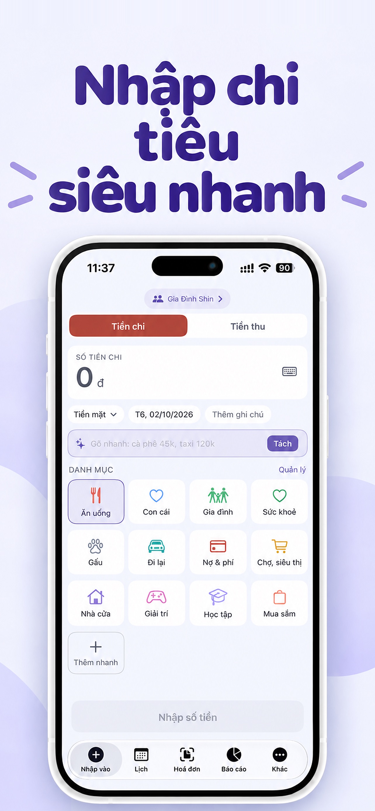 Screenshot 1 of Sổ Thu Chi Cá Nhân