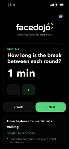 Facedojo Fight Timer Screenshot 3 of 6