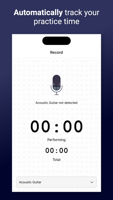 Octero Music Practice Journal iPhone screenshot 1 - Music app