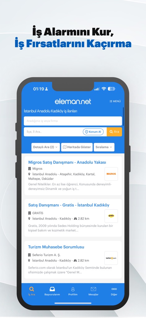 eleman.net İş İlanı Ara & Bul - This tool allows users to refine their job search using detailed filters and view structured job listings, ensuring they don't miss relevant opportunities.
