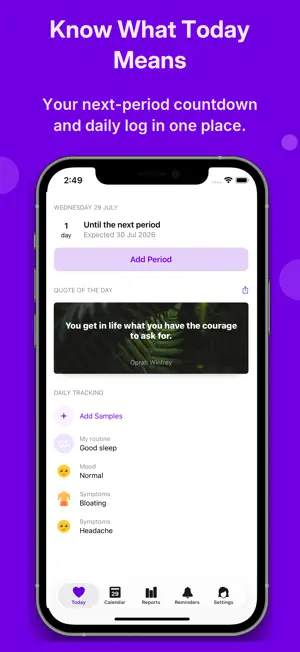 Offline Period Tracker: Enria screenshot 4
