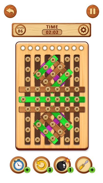 Wood Bolts Brain Puzzle Tease screenshot-6