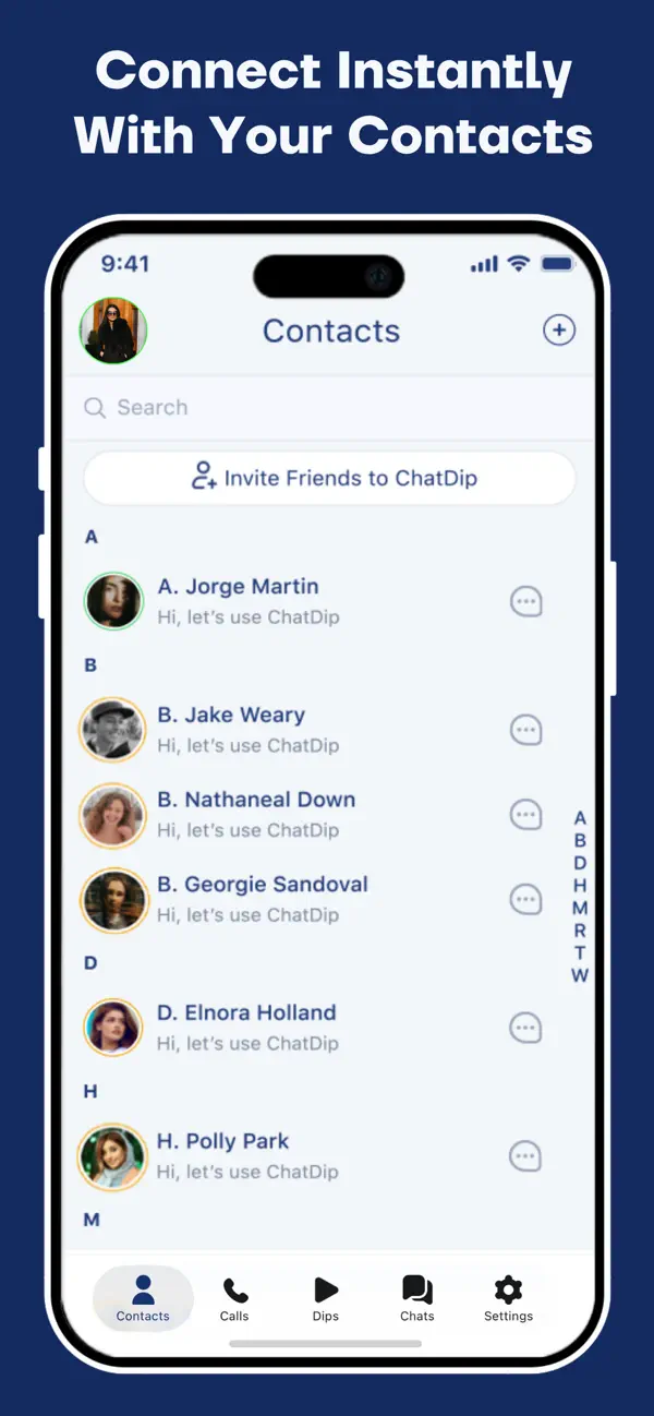 Screenshot #3 pour ChatDip Messenger