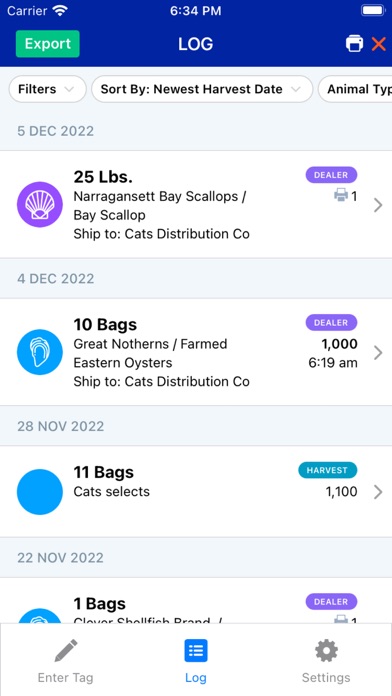 Screenshot #2 pour BlueTrace Tag Printing