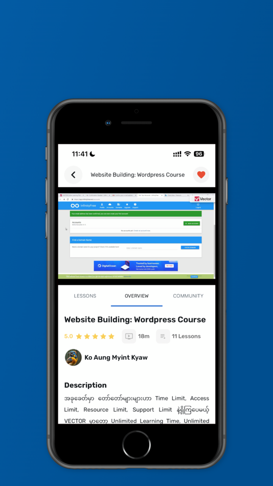 #5. Toe Tet: E-Learning Platform (iOS) By: Toe Tet