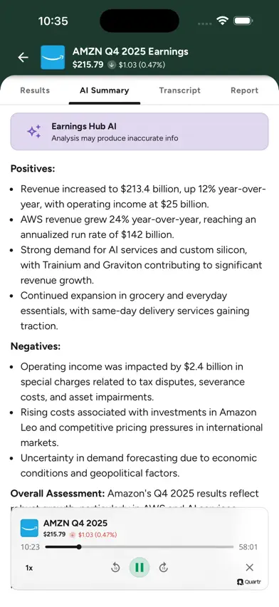 Earnings Hub and Calendar screenshot 5