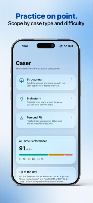 Caser — Case Interview Trainer screenshot 2