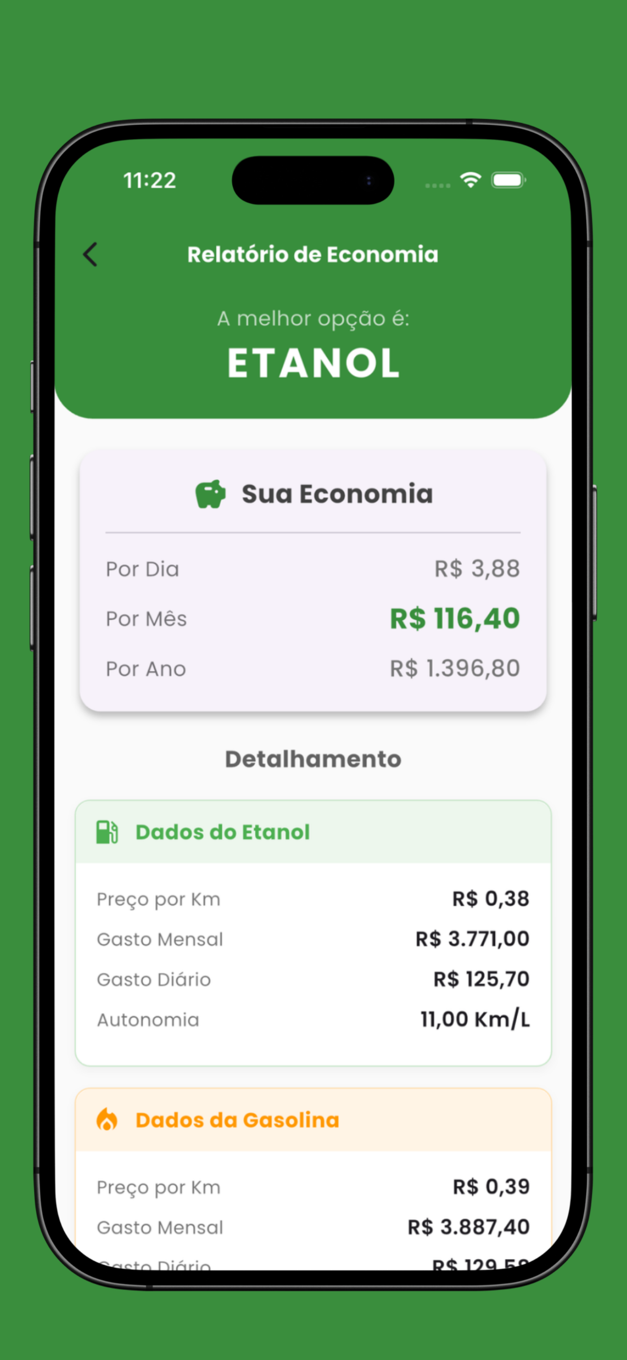 Consumo de Combustível