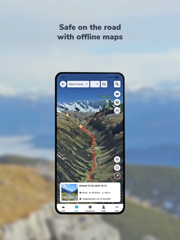 RealityMaps 3D tour planner iPad screenshot