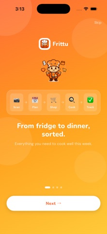 Frittu: All-in-One Recipe App screenshot