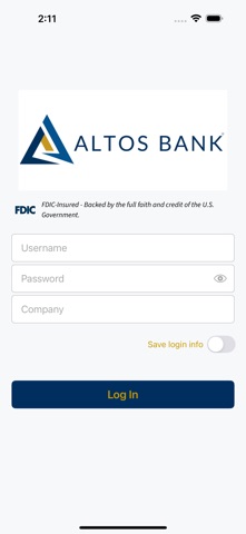 Altos Bank Remote Deposit Screenshot 1 of 4