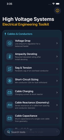 High Voltage Engineering Tools Screenshot 1 of 8