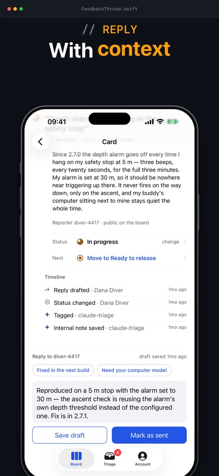 FeedbackThread: Triage Board screenshot 4