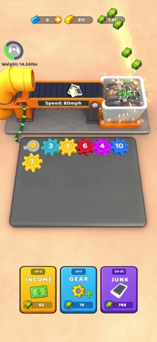 Gear Up! Idle Junk Crusher iPhone screenshot