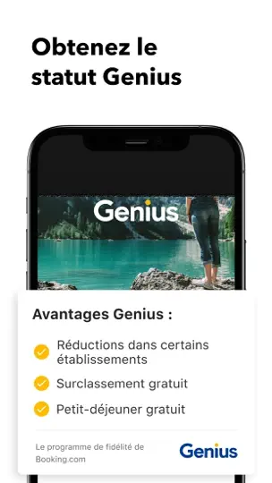 Capture d'écran de Booking.com: Hôtels & Voyage sur iPhone 10