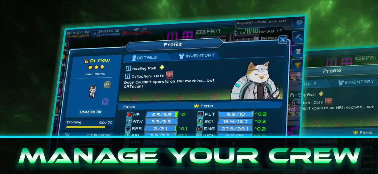 Pixel Starships™ macOS app screenshot showing feature 4