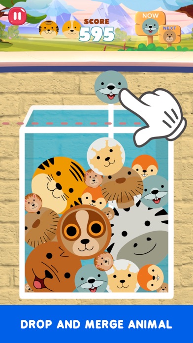 Animal Drop Merge Games Screenshot