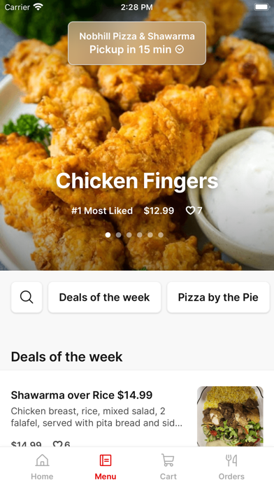 Nobhill Pizza & Shawarma iPhone screenshot 2 - Food & Drink app