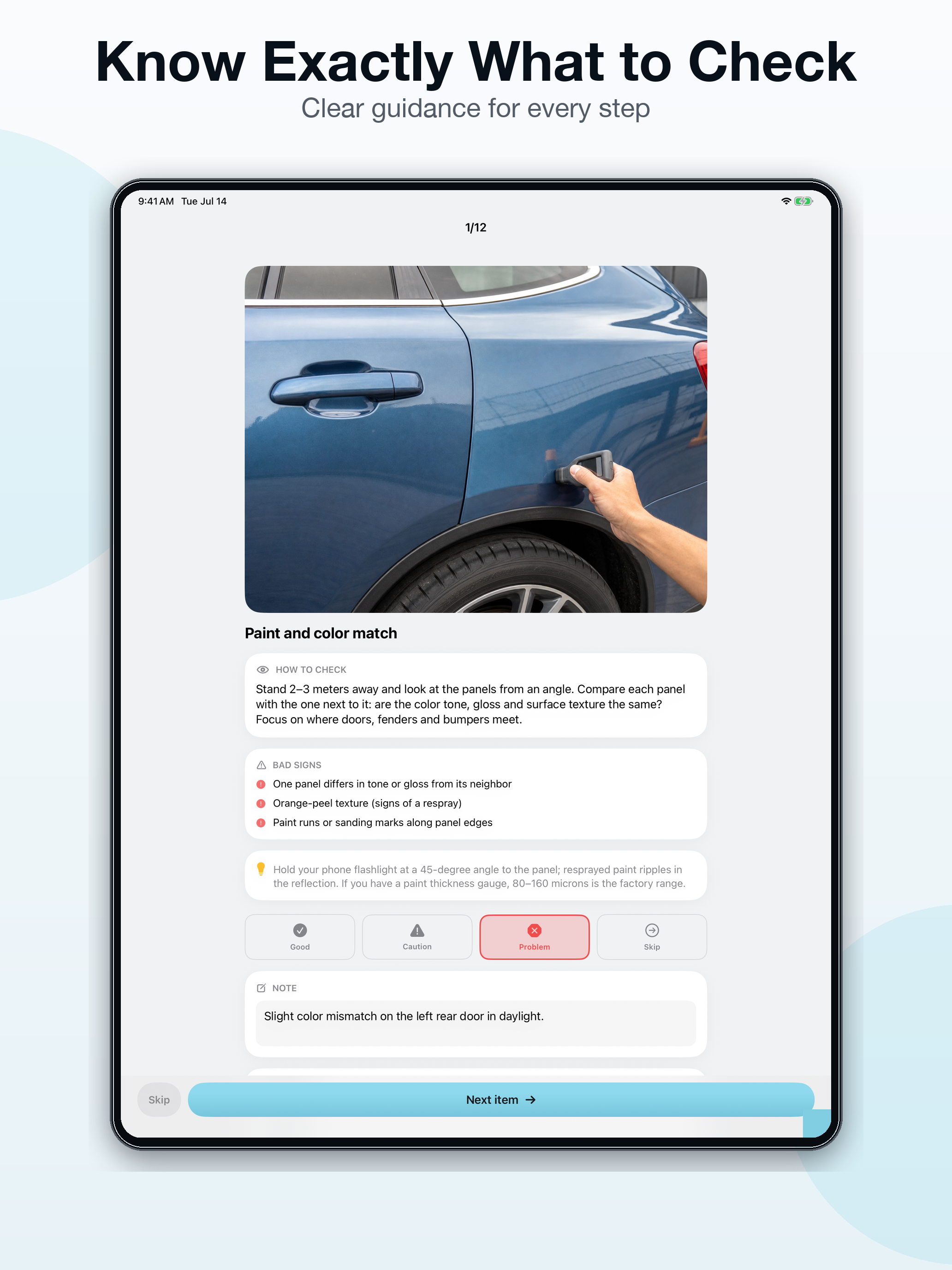 CarPeek: Used Car Inspection screenshot 9