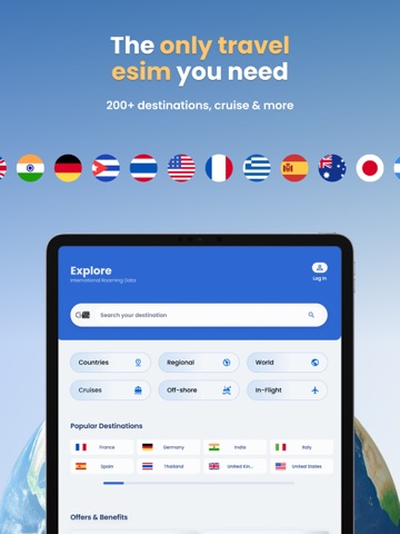 eSIM + Internet Plans : GigSky iPad screenshot 1