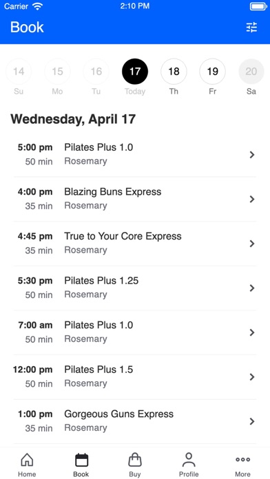 Coachman Pilates Screenshot