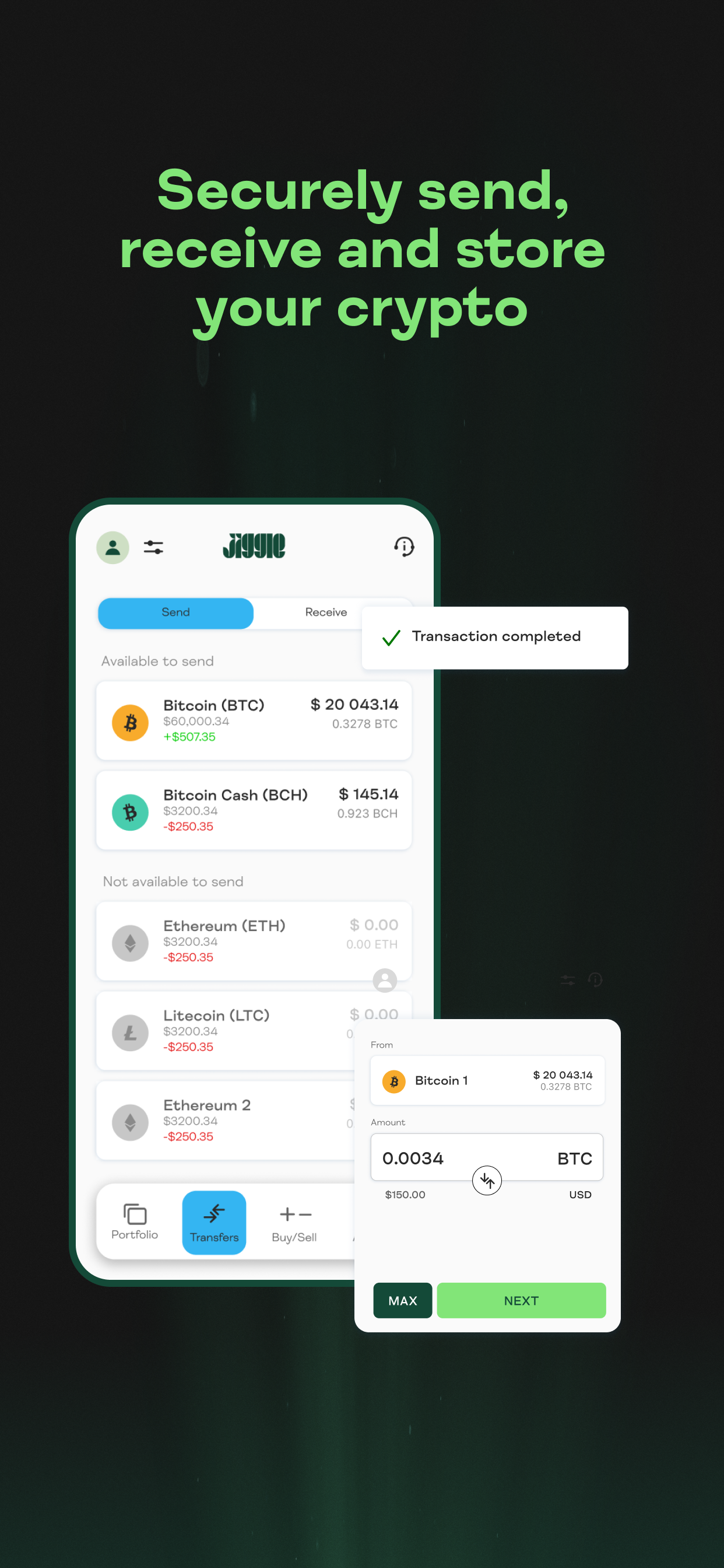Jiggle: Crypto Wallet