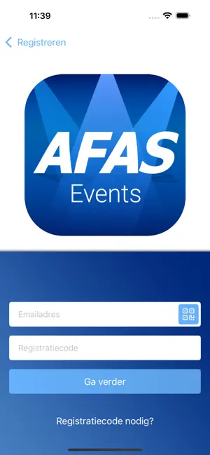 AFAS Events iPhone screenshot 2