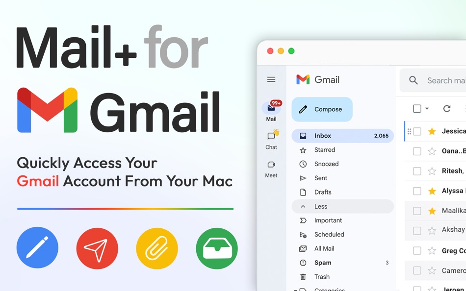 #1. Mail+ App for Gmail (macOS) 由: HHH Technologies LLC
