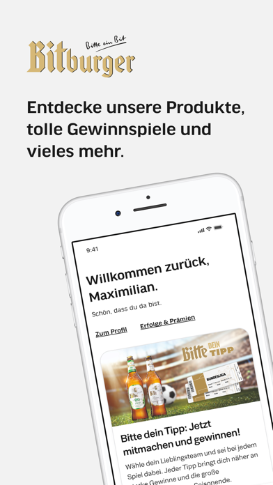 Bitburger iPhone screenshot 1