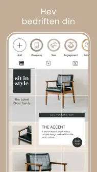 Grid layout for Instagram feed iphone bilder 2