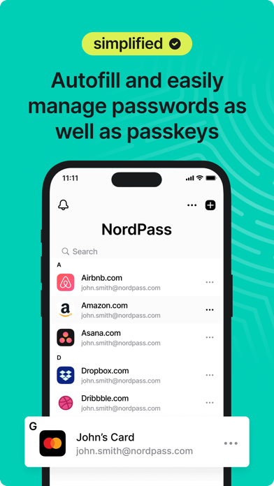 Screenshot #3 pour NordPass Coffre à mot de passe