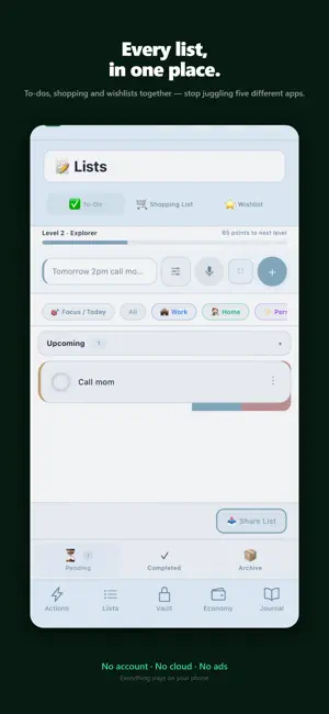 Unutma: Second Brain & To-Do screenshot 3