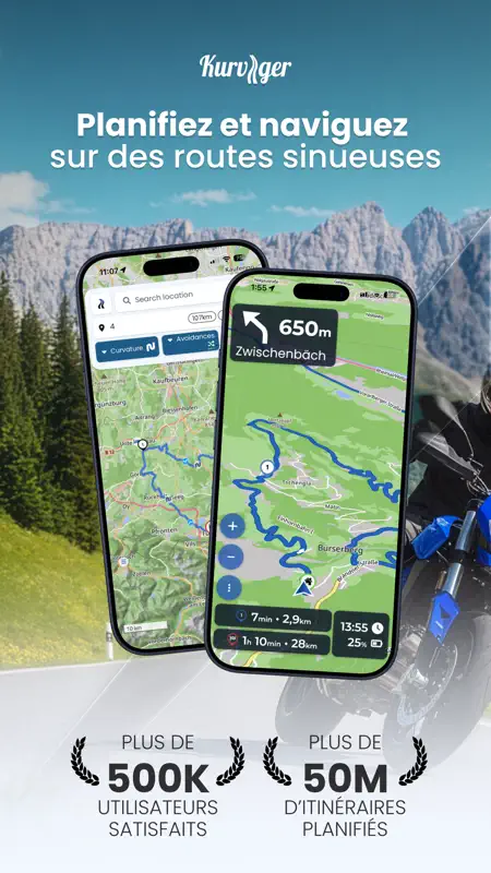Kurviger navigation moto screenshot 1 of 10