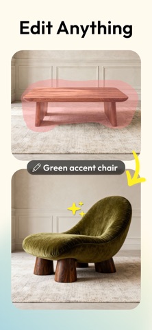 Homia: AI Home Design & Decor iPhone screenshot
