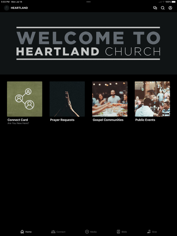 Heartland Church - St. Louis iPad screenshot 1 - Education app