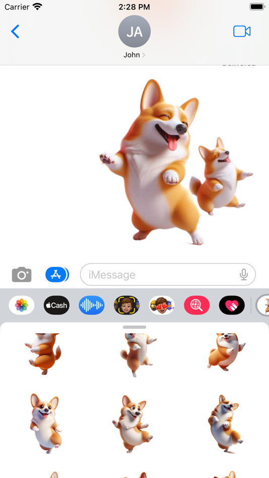 #6. Dancing Corgi Stickers (iOS) 由: Paul Scott